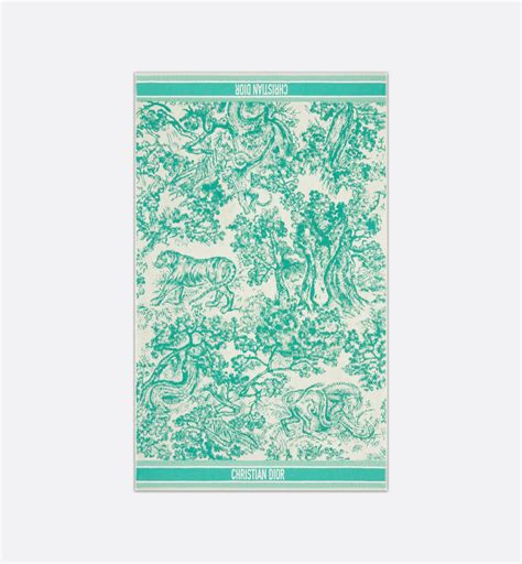 Serviette de plage Toile de Jouy Sauvage Dioriviera 